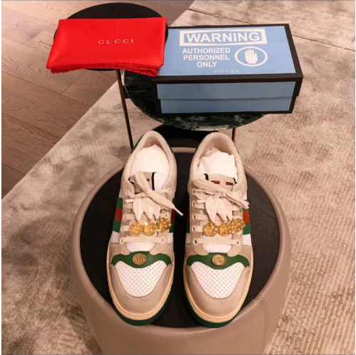 Gucci Screener Distressed 'Green Orange'