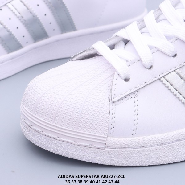 adidas Superstar White Silver Metallic