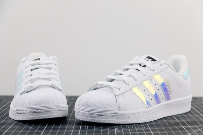 adidas Superstar White Iridescent Stripes (Women's)