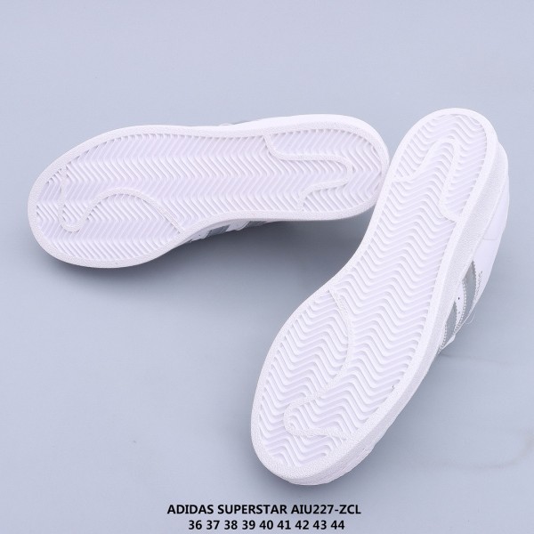 adidas Superstar White Silver Metallic