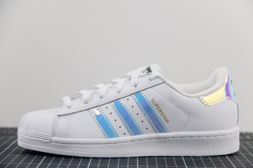 adidas Superstar White Iridescent Stripes (Women's)