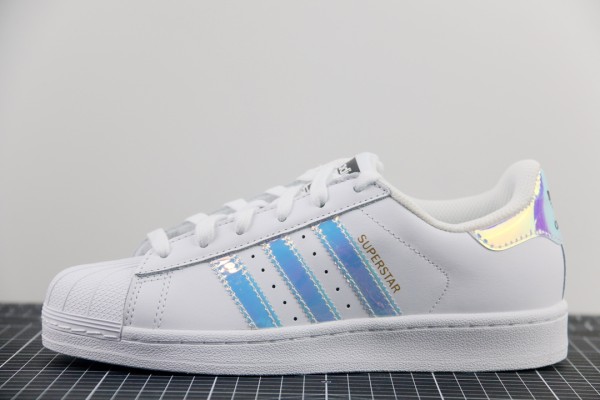 adidas Superstar White Iridescent Stripes (Women's)