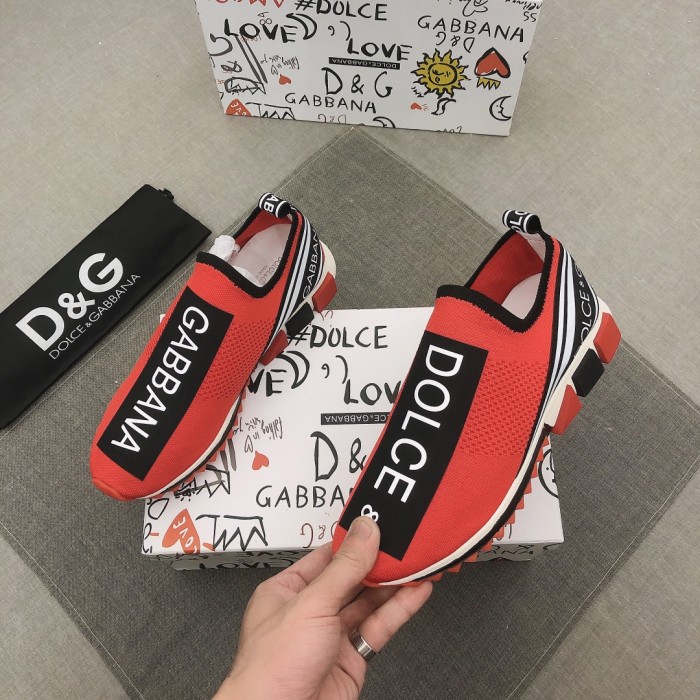 Dolce & Gabbana Sorrento Slip On Red Black