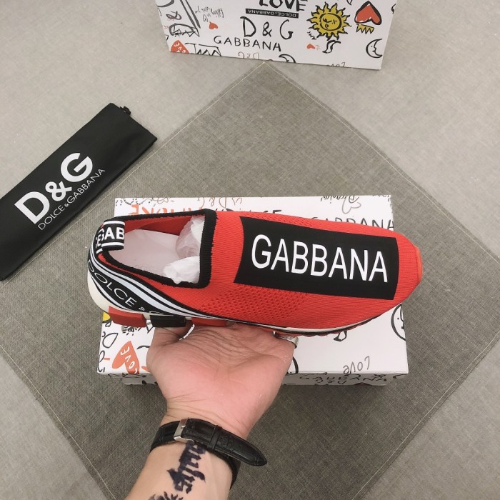 Dolce & Gabbana Sorrento Slip On Red Black