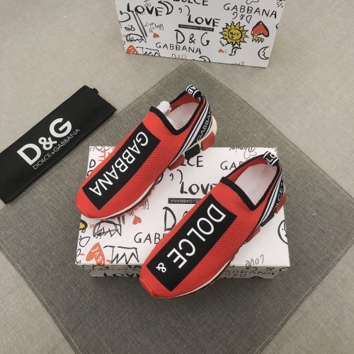 Dolce & Gabbana Sorrento Slip On Red Black