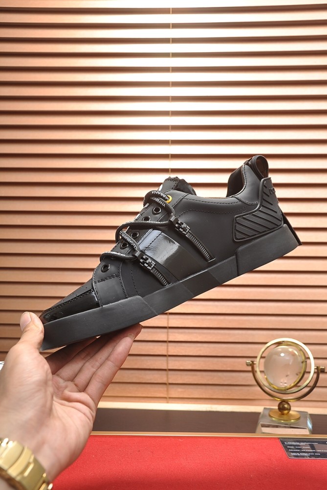 Dolce & Gabbana Portofino Strapped Black White