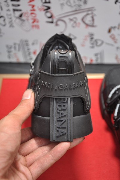 Dolce & Gabbana Portofino Strapped Black White