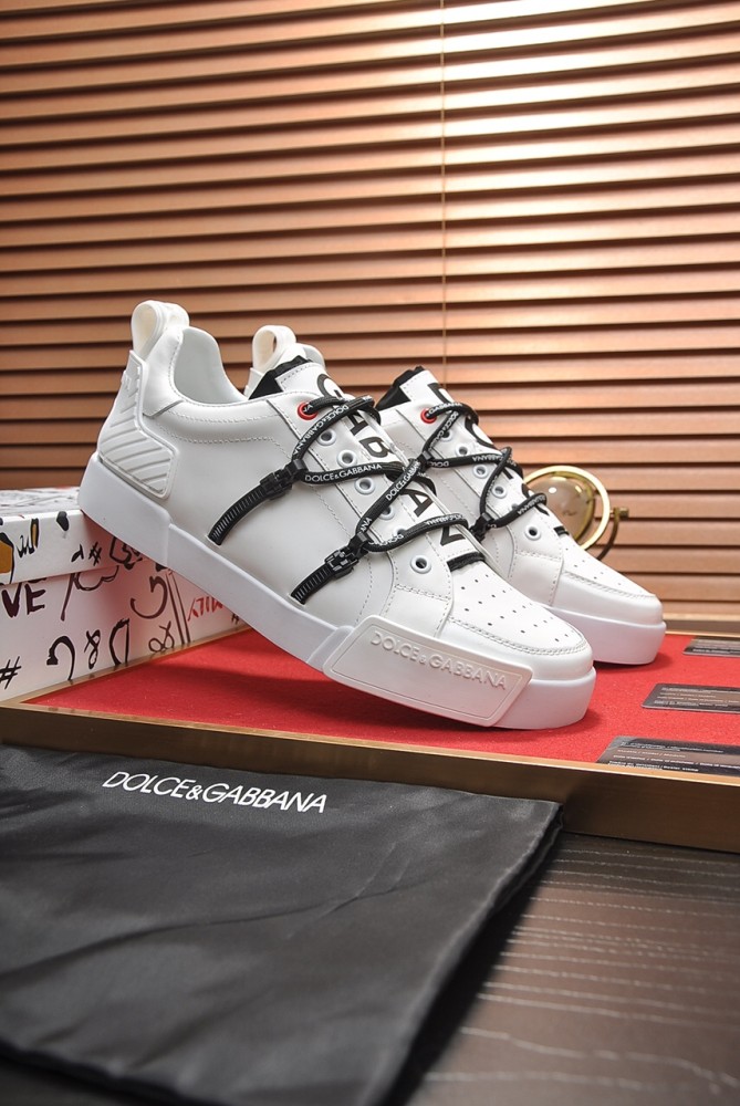 Dolce & Gabbana Portofino Strapped White Black