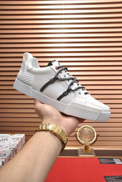 Dolce & Gabbana Portofino Strapped White Black