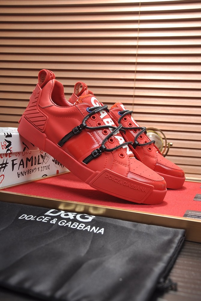 Dolce & Gabbana Portofino Strapped Red White