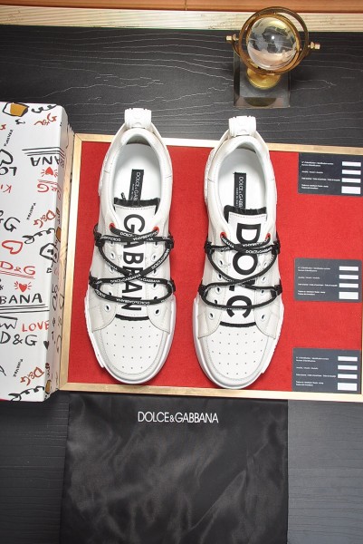 Dolce & Gabbana Portofino Strapped White Black