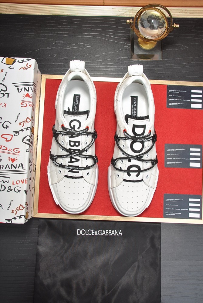Dolce & Gabbana Portofino Strapped White Black