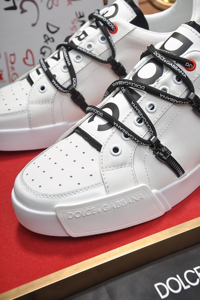 Dolce & Gabbana Portofino Strapped White Black