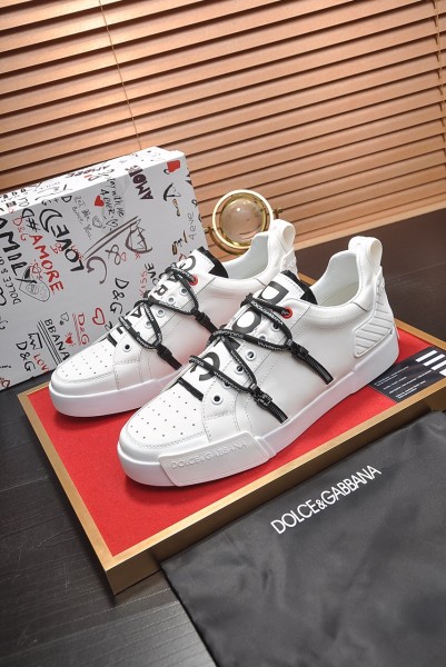 Dolce & Gabbana Portofino Strapped White Black