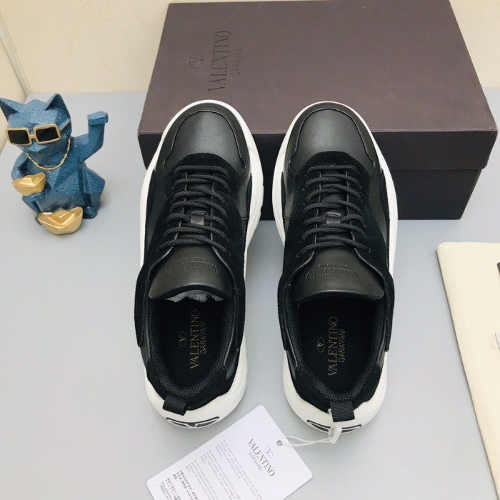 Valentino Gumboy Breathable Low Top Sports Casual Shoes Men's Black White