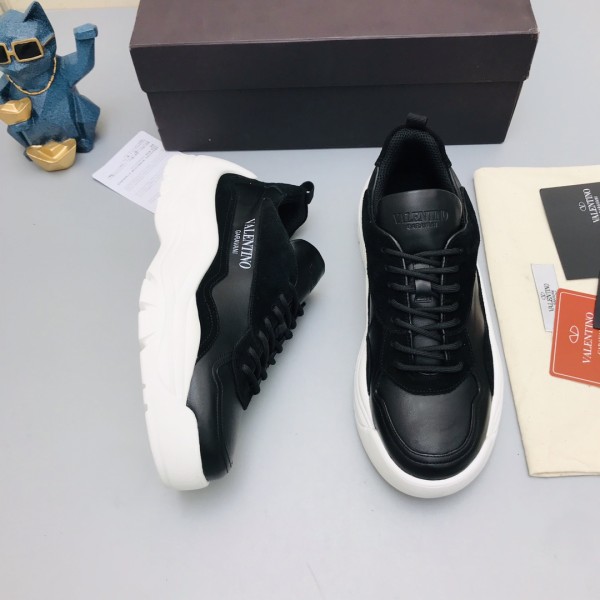 Valentino Gumboy Breathable Low Top Sports Casual Shoes Men's Black White