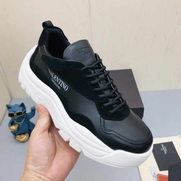 Valentino Gumboy Breathable Low Top Sports Casual Shoes Men's Black White