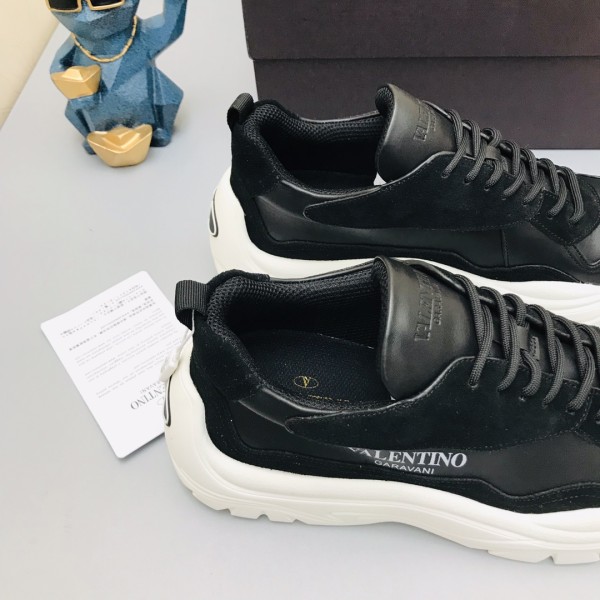 Valentino Gumboy Breathable Low Top Sports Casual Shoes Men's Black White
