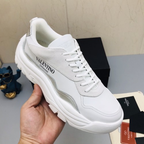 Valentino Gumboy Low Top Sports Casual Shoes Men's White