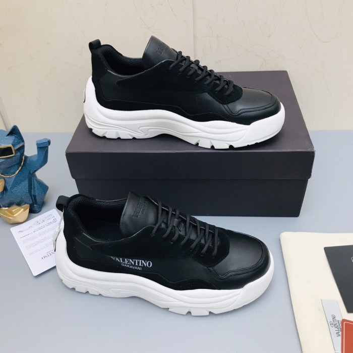 Valentino Gumboy Breathable Low Top Sports Casual Shoes Men's Black White