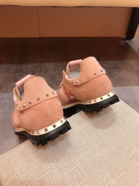 Valentino Wear Resistant Low Top Casual Shoes Women's Brown