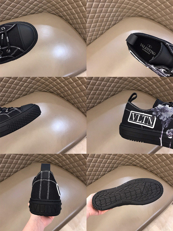 Valentino Giggies Low Top Stylish Skateboarding Shoes Men's Black