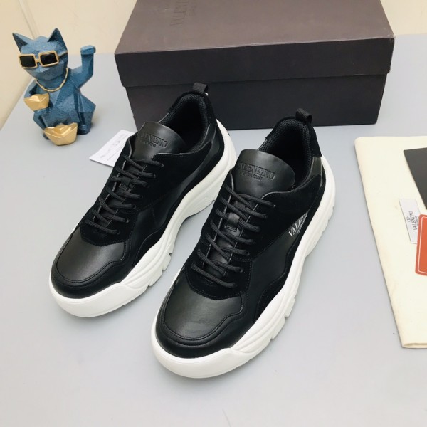 Valentino Gumboy Breathable Low Top Sports Casual Shoes Men's Black White