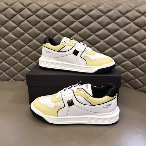 Valentino One Stud Low 'White Yellow'