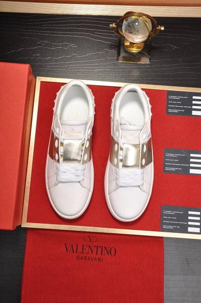 Valentino Open Sneaker 'Platinum Metallic Band'