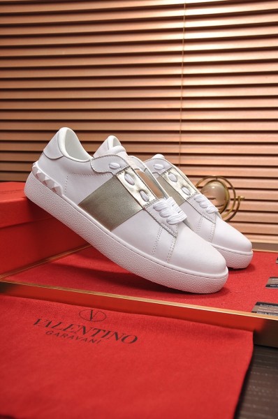 Valentino Open Sneaker 'Platinum Metallic Band'