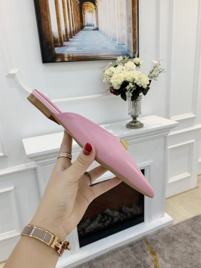 Valentino Roman Stud Closed Toe Slippers Women's