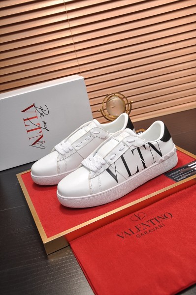 Valentino Women's Open Sneaker 'Logo Print - White'