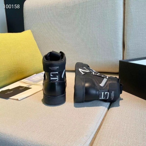 Valentino VL7N Breathable Mid top Casual Shoes Men's Black