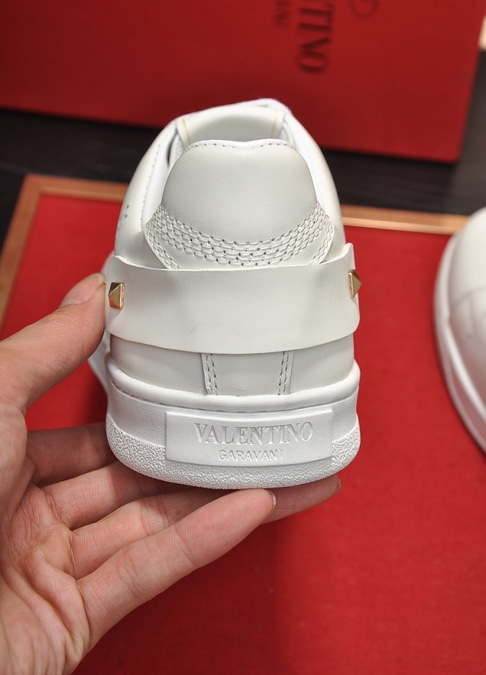 Valentino Open Low Top Skateboard Shoes Women's White