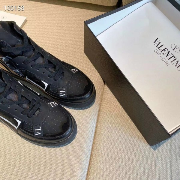 Valentino VL7N Breathable Mid top Casual Shoes Men's Black