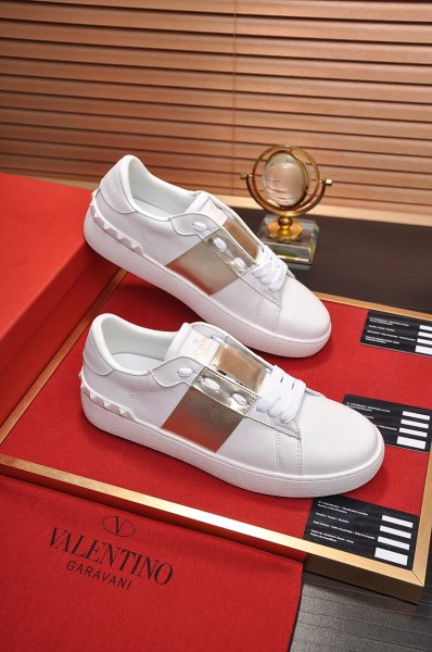 Valentino Open Sneaker 'Platinum Metallic Band'