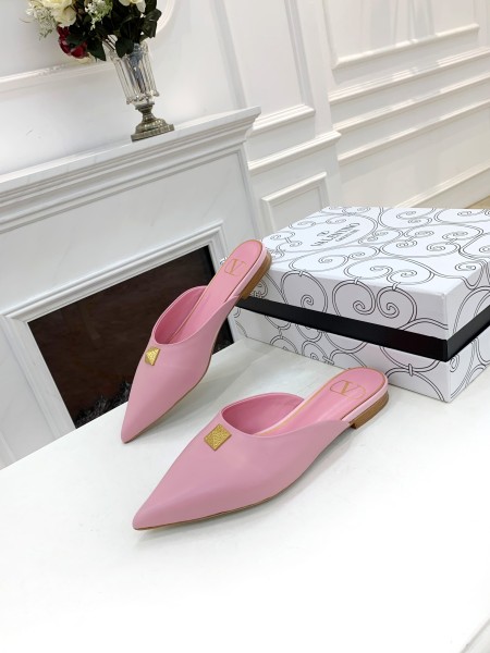 Valentino Roman Stud Closed Toe Slippers Women's