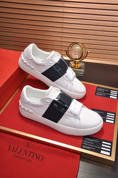 Valentino Garavani Open Sneaker White Black VW2S0781BLUA01