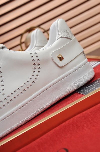 Valentino Open Low Top Skateboard Shoes Women's White