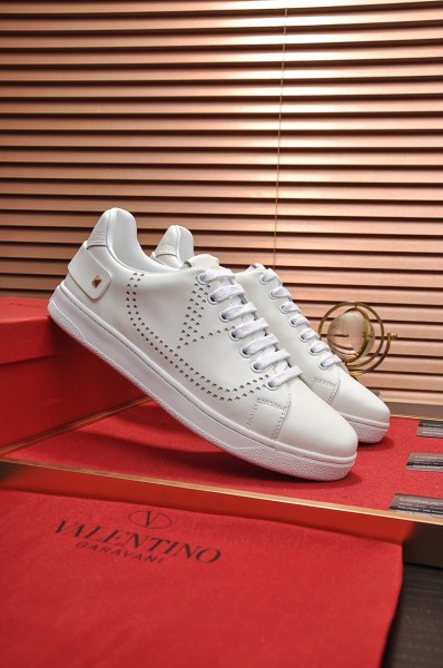 Valentino Open Low Top Skateboard Shoes Women's White