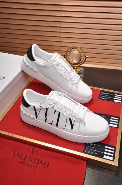 Valentino Women's Open Sneaker 'Logo Print - White'