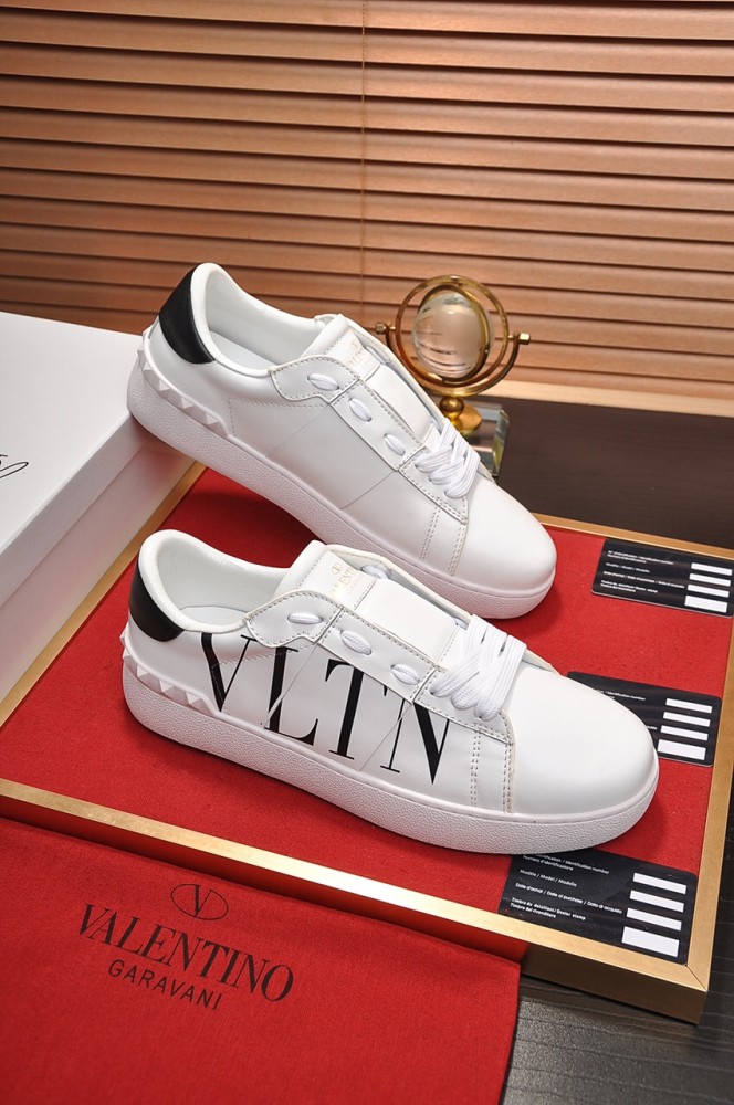 Valentino Women's Open Sneaker 'Logo Print - White'