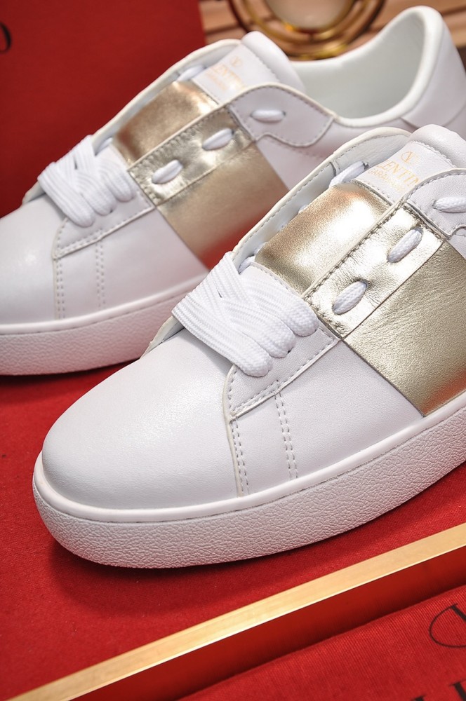 Valentino Open Sneaker 'Platinum Metallic Band'