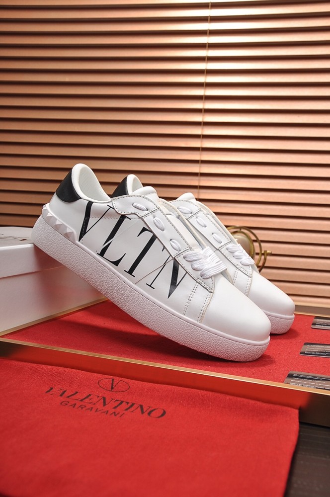 Valentino Women's Open Sneaker 'Logo Print - White'