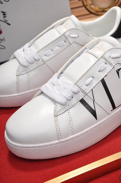 Valentino Women's Open Sneaker 'Logo Print - White'