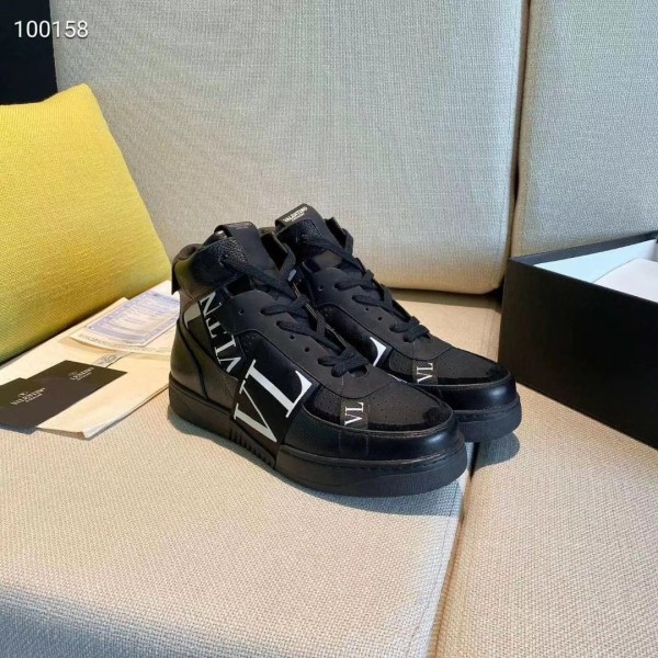 Valentino VL7N Breathable Mid top Casual Shoes Men's Black