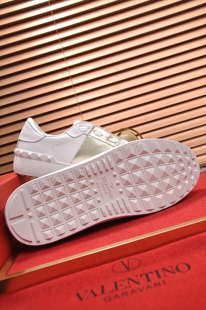 Valentino Open Sneaker 'Platinum Metallic Band'