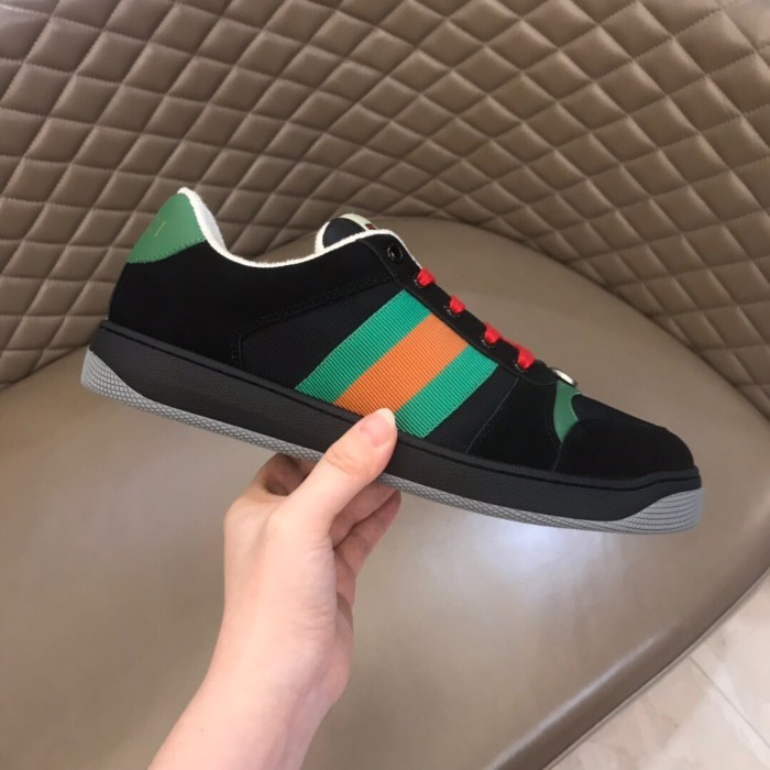 Gucci Screener Suede 'Black Green'