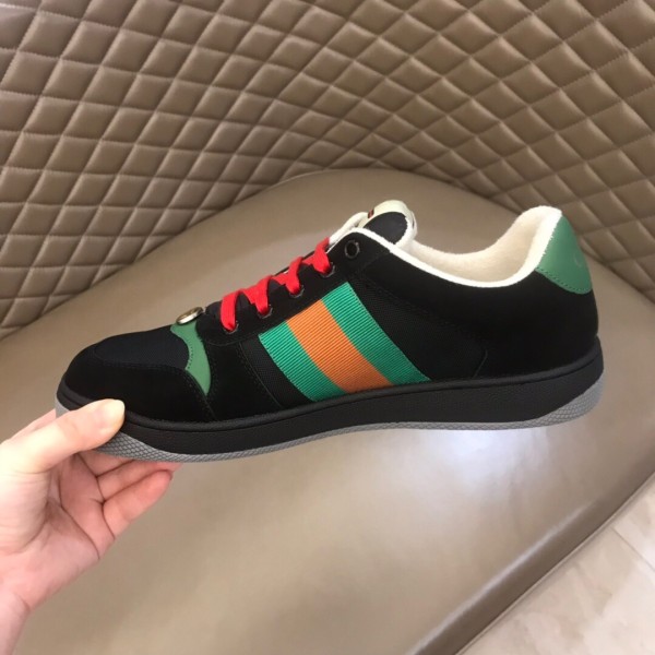 Gucci Screener Suede 'Black Green'