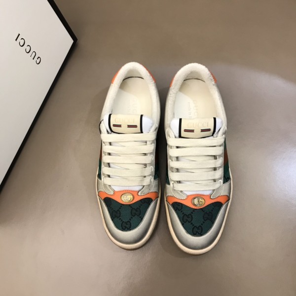 GUCCI Screener Distressed Shoes Stylish Skateboarding Shoes Traffic Lights